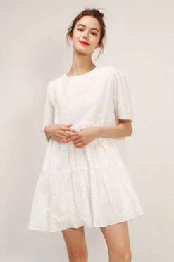 STORETS SALE Bella Embroidered Lace Tiered Dress