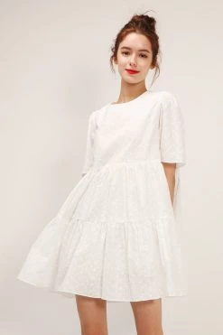 STORETS SALE Bella Embroidered Lace Tiered Dress