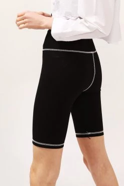 STORETS Jade Contrast Stripe Biker Shorts