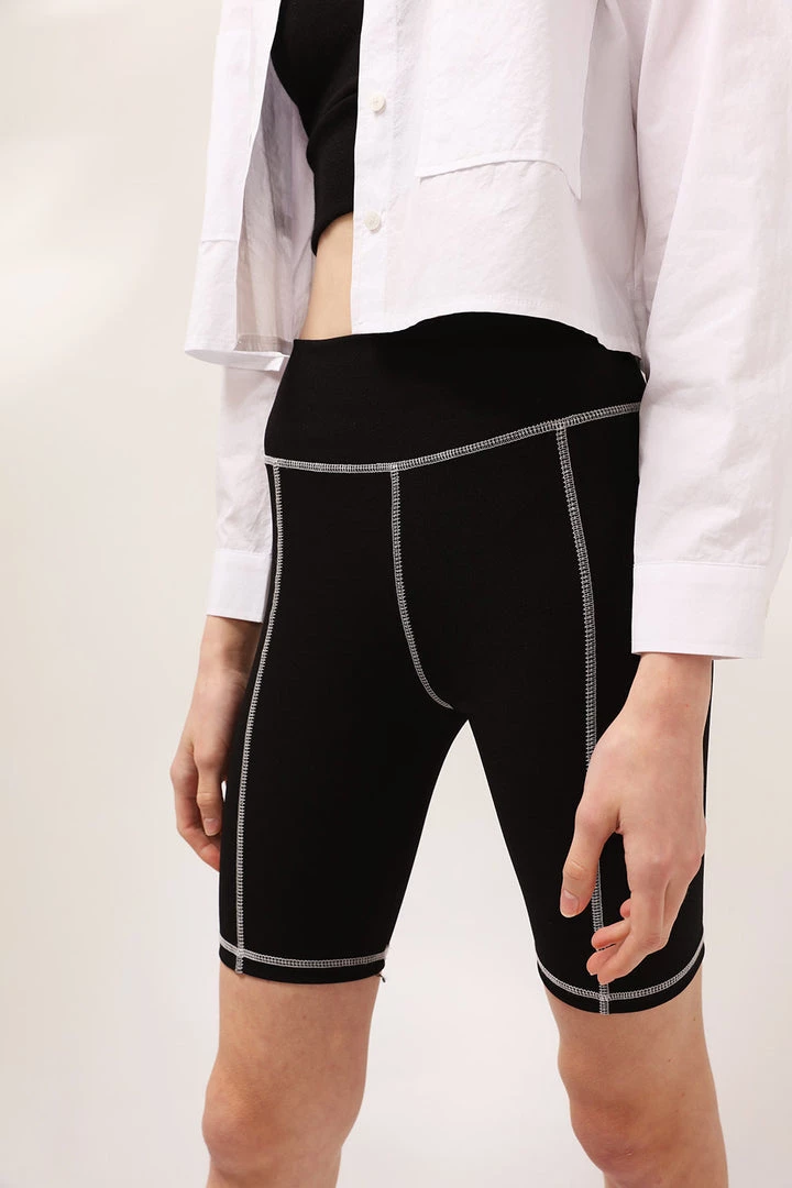 STORETS Jade Contrast Stripe Biker Shorts