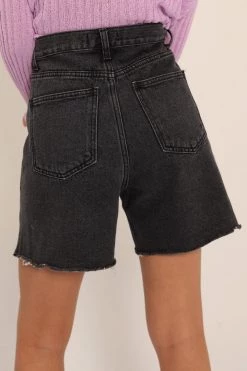 STORETS SALE Phoebe Frayed Hem Denim Shorts