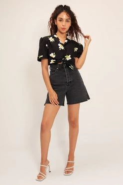 STORETS CLOTHING Juliette Flower Print Shirt