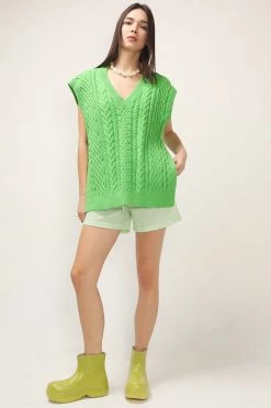 STORETS Avah Knitted Side Split Vest