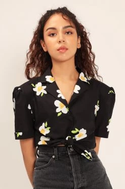 STORETS CLOTHING Juliette Flower Print Shirt