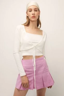 STORETS SALE Kylie Side Tab Pleated Skirt