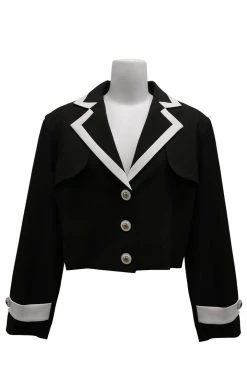 STORETS Elisa Contrast Trim Collar Jacket