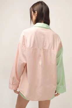 STORETS Kelly Color Block BoyFriend Shirt