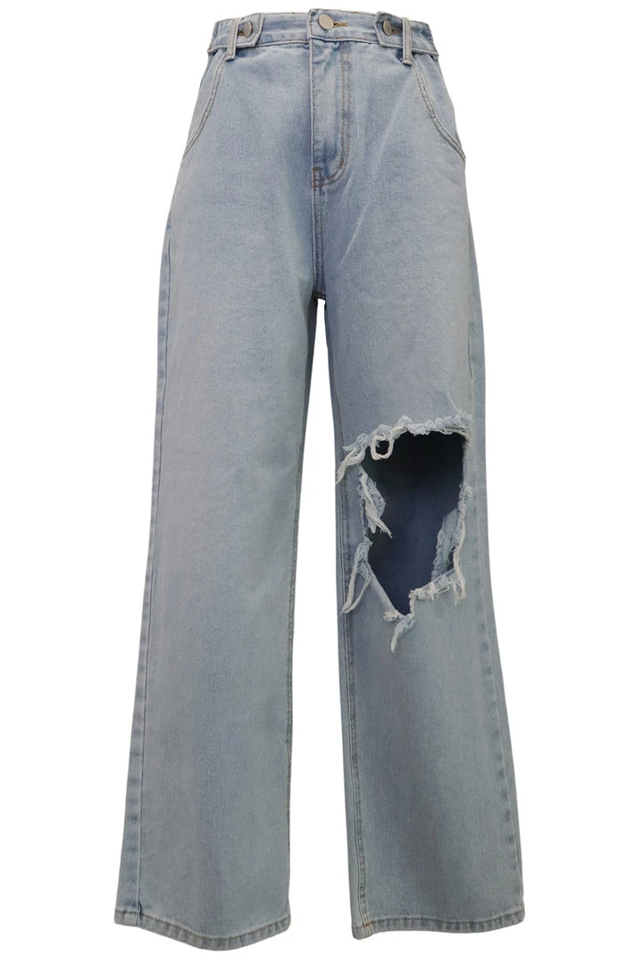 STORETS Jemma Ripped Cutout Jeans
