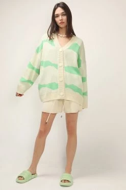 STORETS CLOTHING Dallas Oversized Printed Cardigan