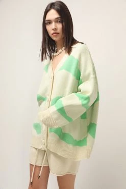 STORETS CLOTHING Dallas Oversized Printed Cardigan