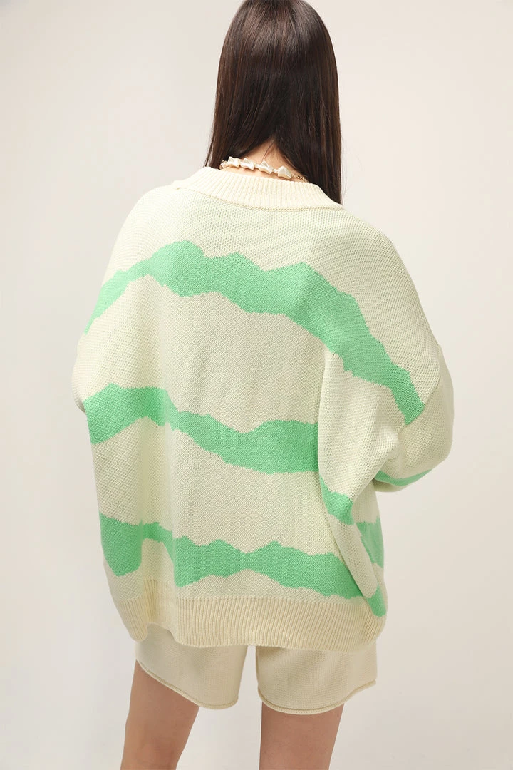 STORETS CLOTHING Dallas Oversized Printed Cardigan