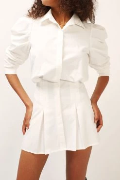 STORETS SALE CLOTHING Eliza Structured Puff Sleeve Shirt