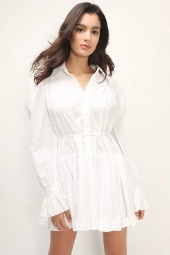 STORETS Ryan Tiered Shirt Dress