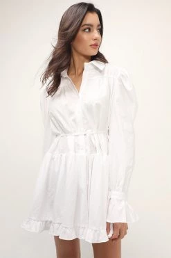 STORETS Ryan Tiered Shirt Dress