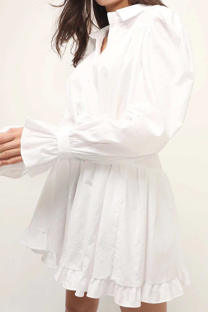 STORETS Ryan Tiered Shirt Dress