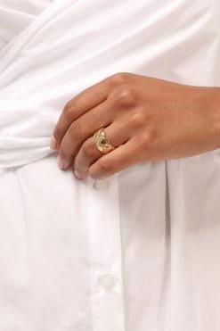 STORETS Quilted Statement Ring BEST-SELLERS