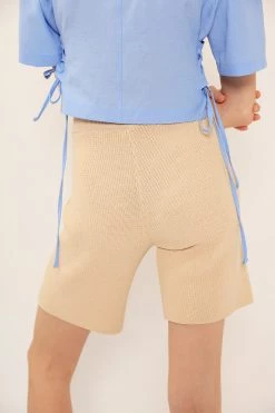 STORETS CLOTHING Sage Knitted Shorts