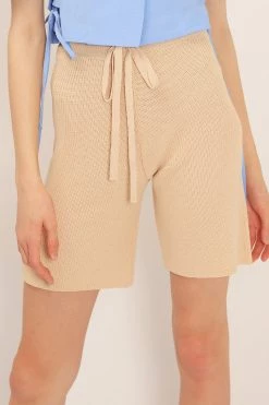STORETS CLOTHING Sage Knitted Shorts