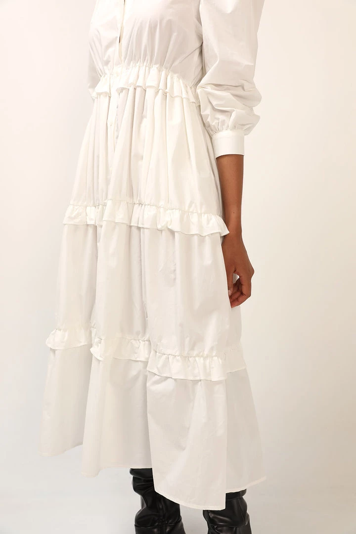 STORETS Lily Tiered Shirt Dress CLOTHING