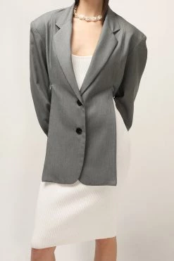 STORETS CLOTHING Shiloh Slit Detail Blazer