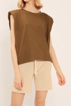 STORETS BEST-SELLERS Elena Padded Shoulder T-shirt