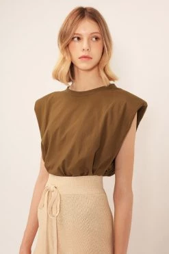 STORETS BEST-SELLERS Elena Padded Shoulder T-shirt