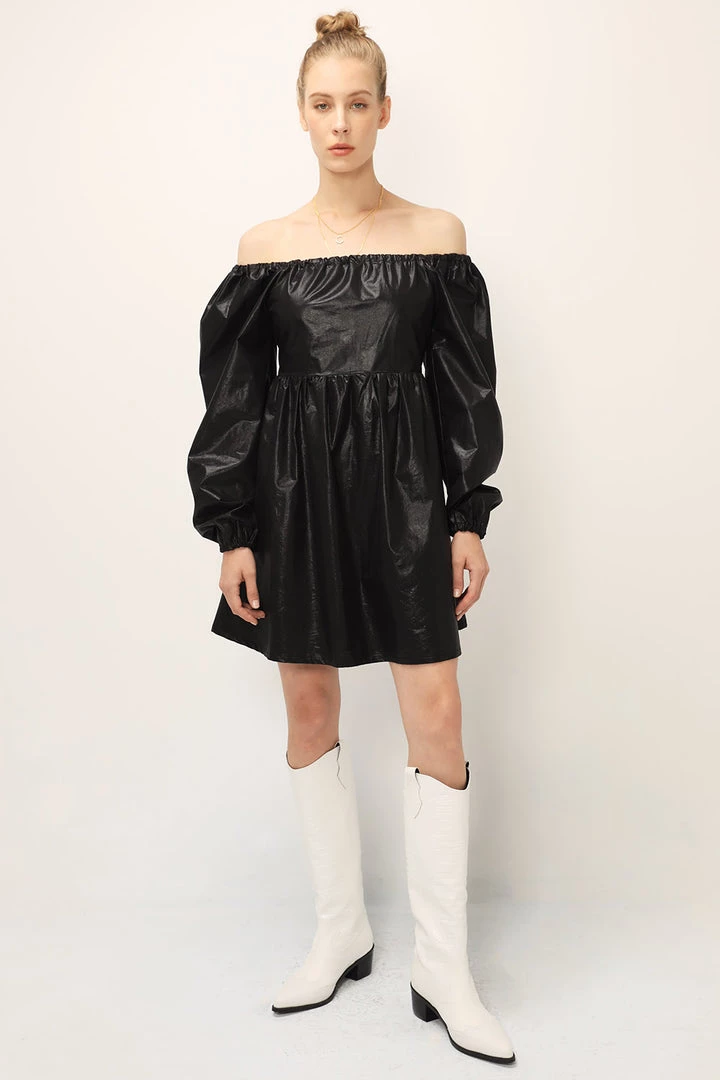 STORETS SALE CLOTHING Joy Coated Babydoll Dress