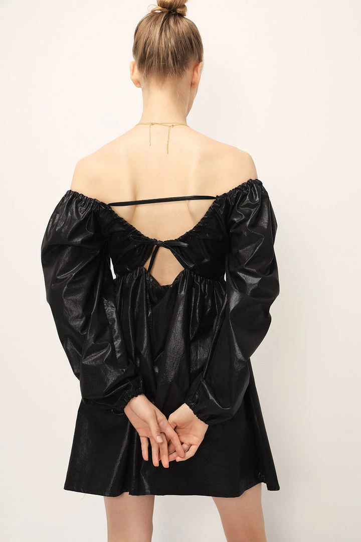 STORETS SALE CLOTHING Joy Coated Babydoll Dress