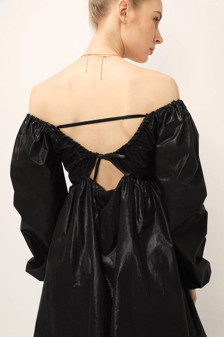 STORETS SALE CLOTHING Joy Coated Babydoll Dress