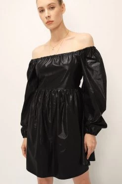 STORETS SALE CLOTHING Joy Coated Babydoll Dress