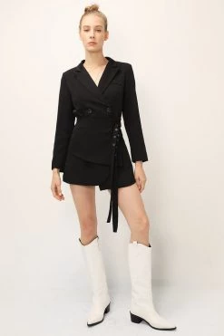 STORETS SALE Evelyn Wrap Belted Jacket Dress
