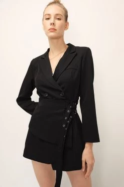 STORETS SALE Evelyn Wrap Belted Jacket Dress