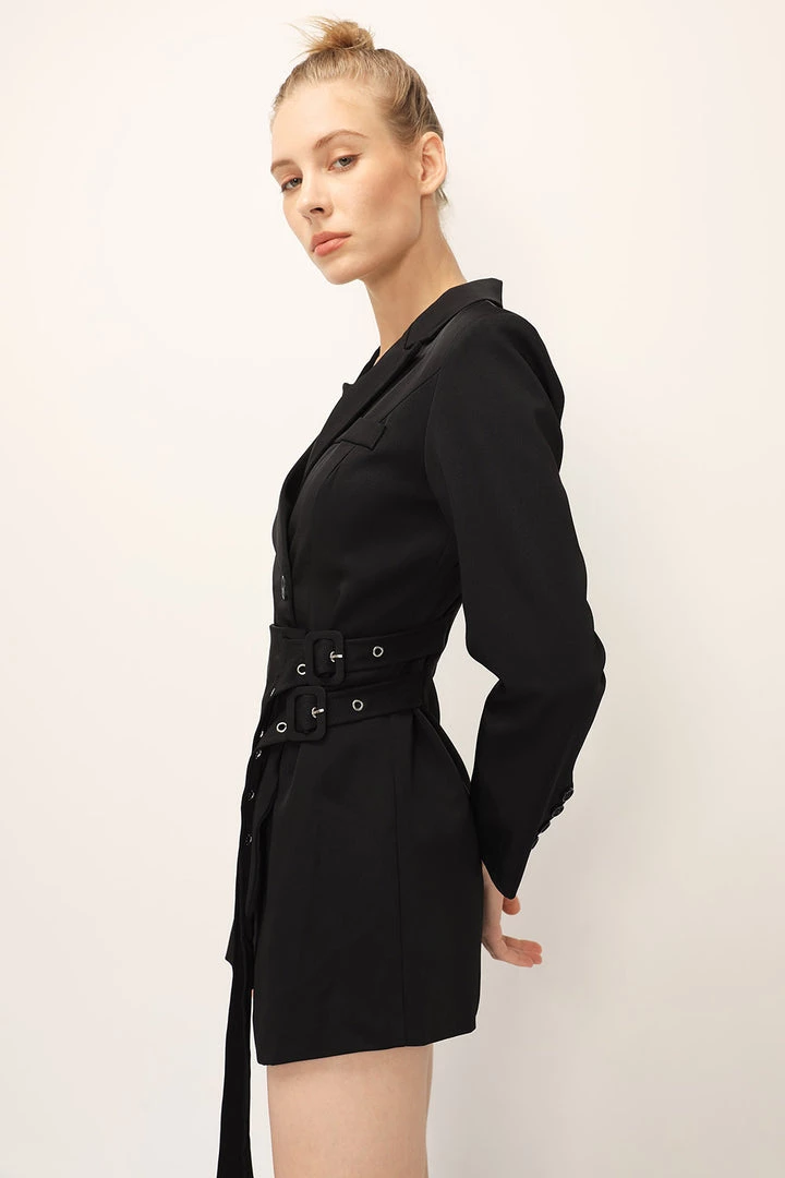 STORETS SALE Evelyn Wrap Belted Jacket Dress