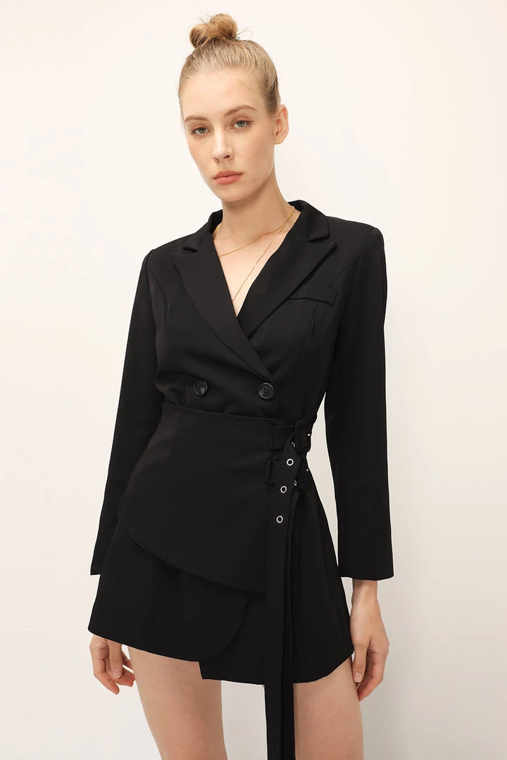 STORETS SALE Evelyn Wrap Belted Jacket Dress