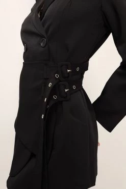 STORETS SALE Evelyn Wrap Belted Jacket Dress