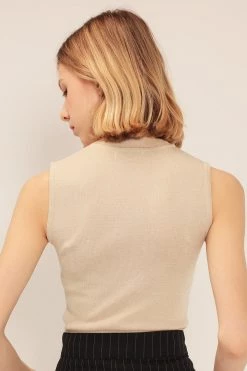 STORETS CLOTHING Delaney High Neck Knitted Top