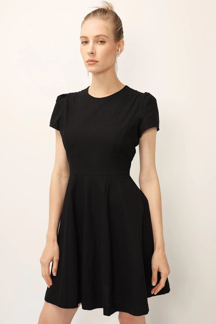 STORETS SALE CLOTHING Kelly Fit & Flare Linen Dress