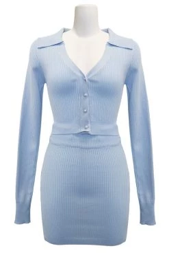 STORETS CLOTHING Dayana Knit Top And Skirt Set