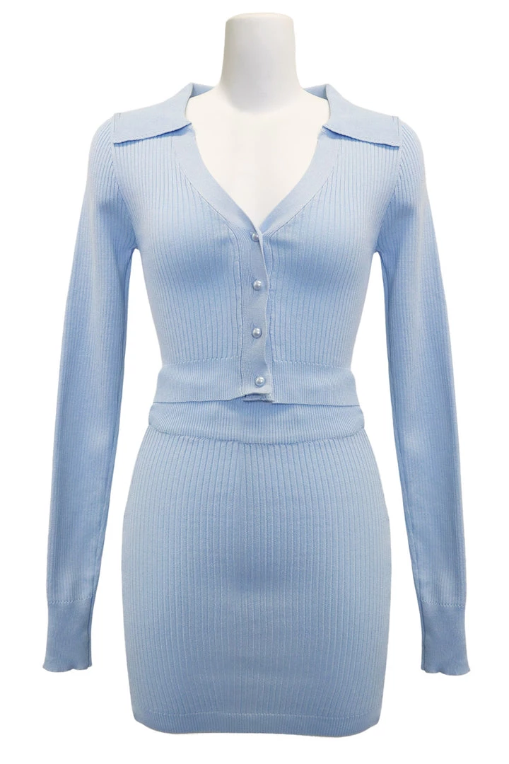 STORETS CLOTHING Dayana Knit Top And Skirt Set