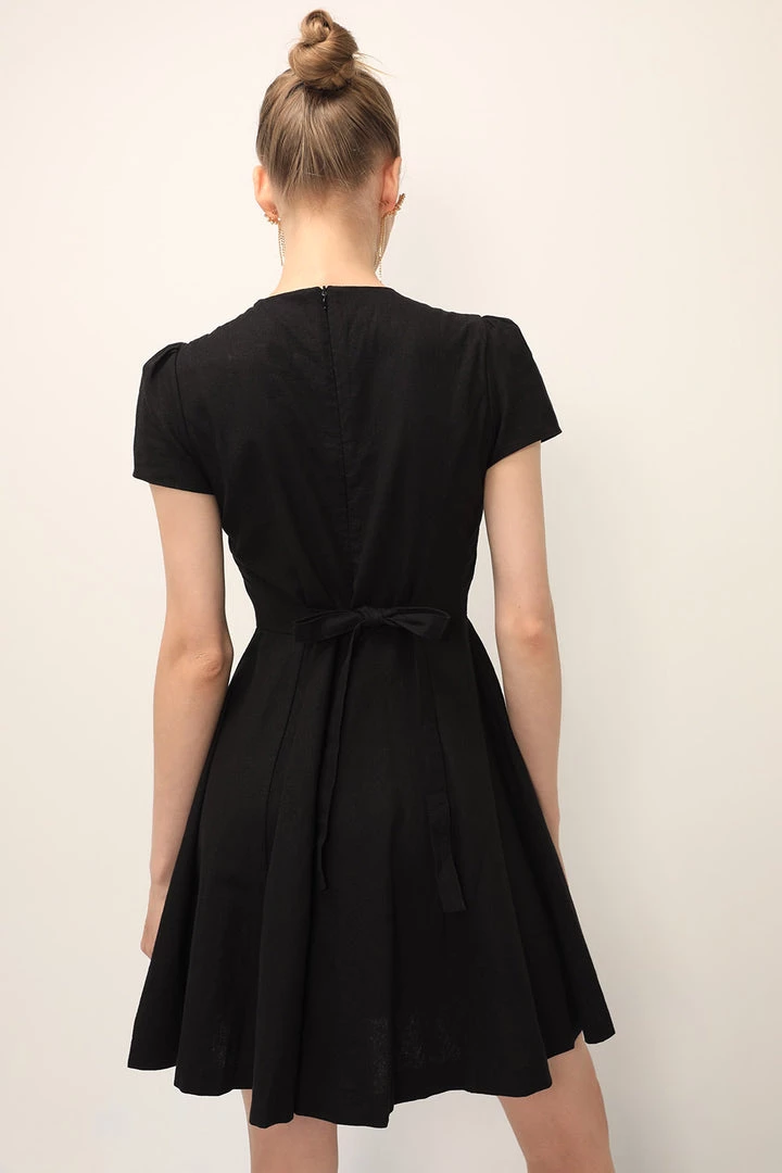 STORETS SALE CLOTHING Kelly Fit & Flare Linen Dress