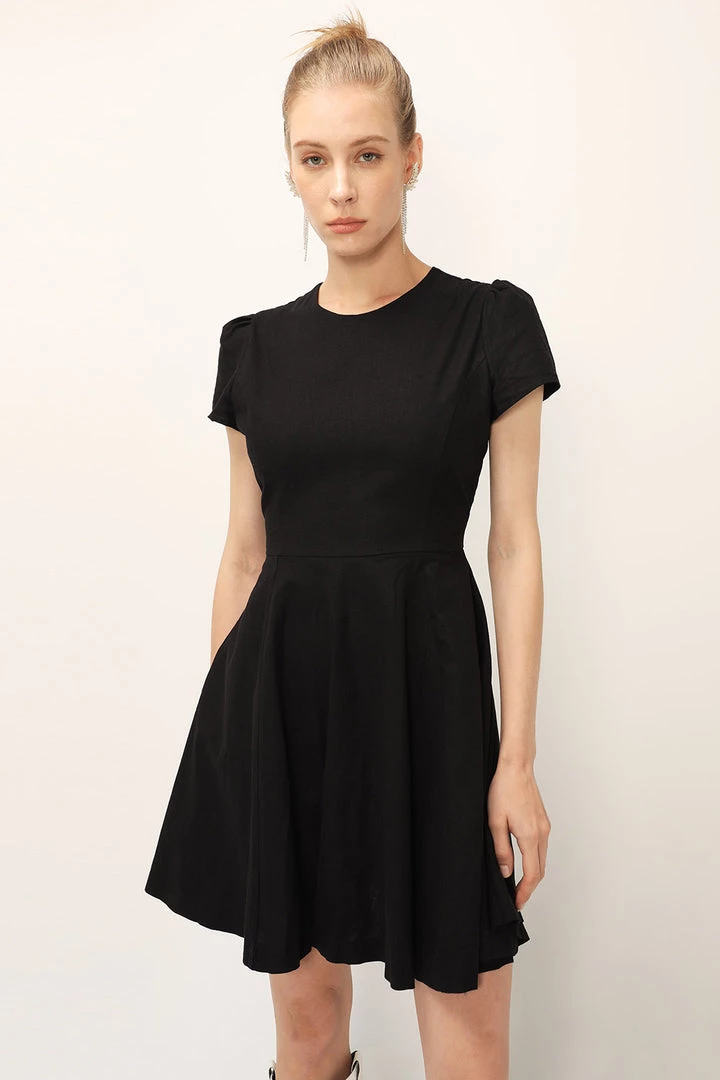 STORETS SALE CLOTHING Kelly Fit & Flare Linen Dress