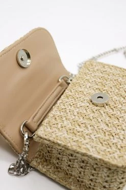 STORETS Faux Pearl Handle Straw Bag-Small ACCESSORIES