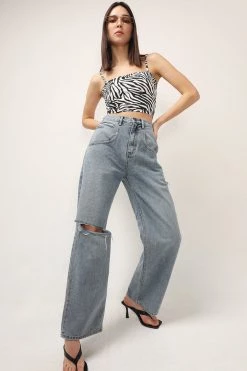 STORETS Sylvia Zebra Printed Cami Top CLOTHING