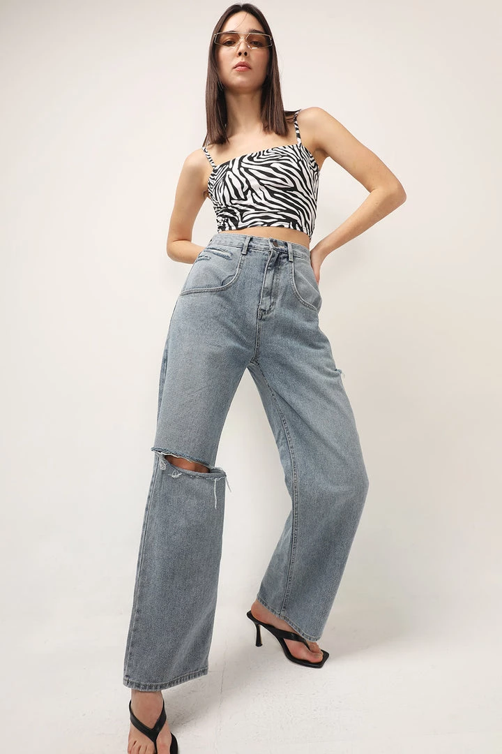 STORETS Sylvia Zebra Printed Cami Top CLOTHING