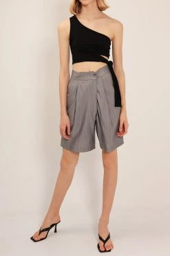 STORETS Paige Asymmetric Crop Top