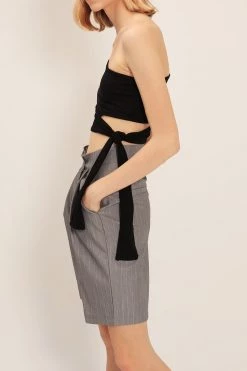 STORETS Paige Asymmetric Crop Top