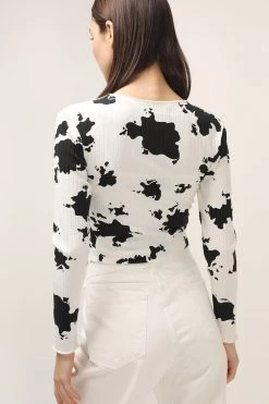 STORETS Bailey Printed Crop Cardigan