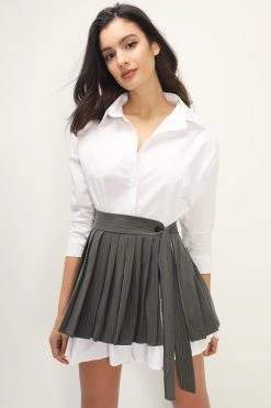STORETS Bianca Shirt And Skirt Belt Set CLOTHING