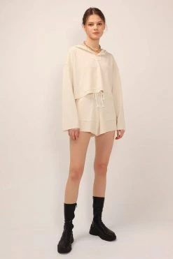 STORETS SALE Lucy Waffle Hoodie 2-Piece Set