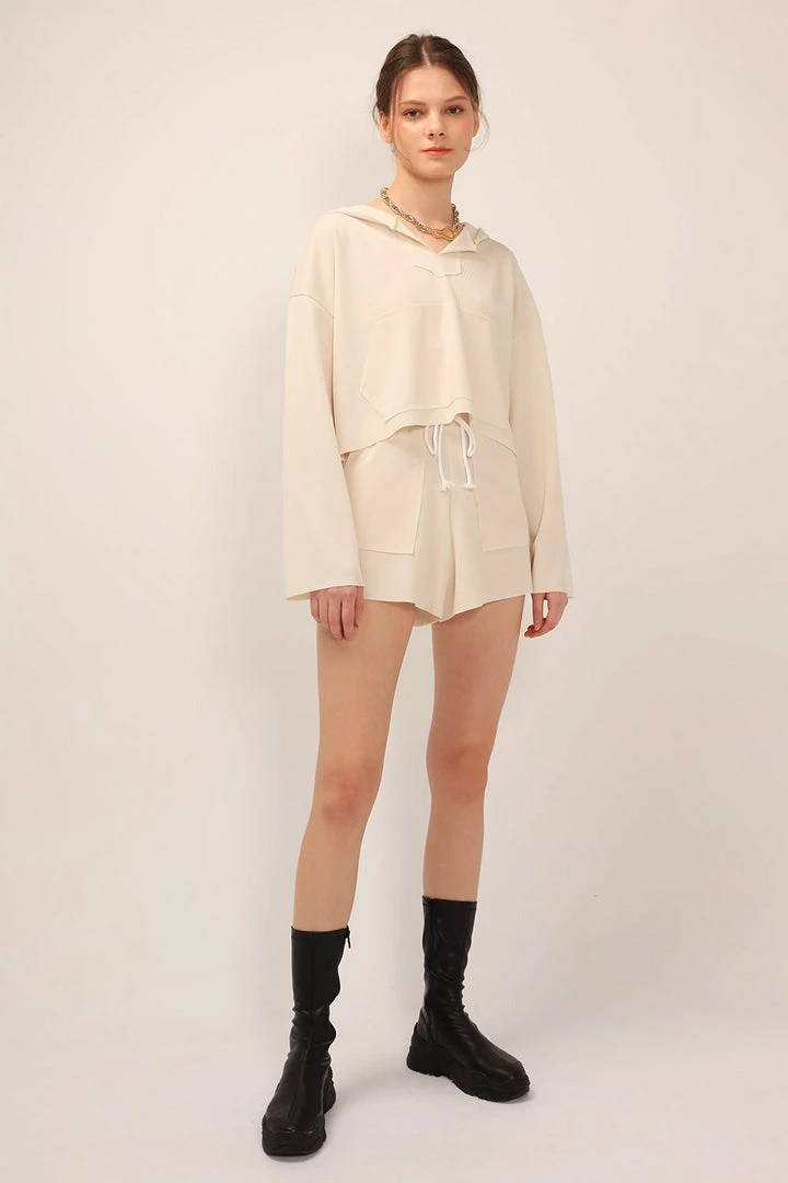 STORETS SALE Lucy Waffle Hoodie 2-Piece Set